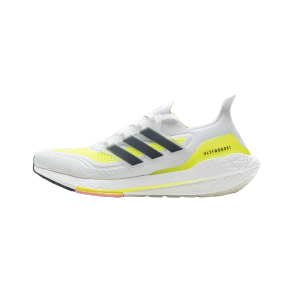 Adidas Ultra Boost 21 White Solar Yellow FY0377