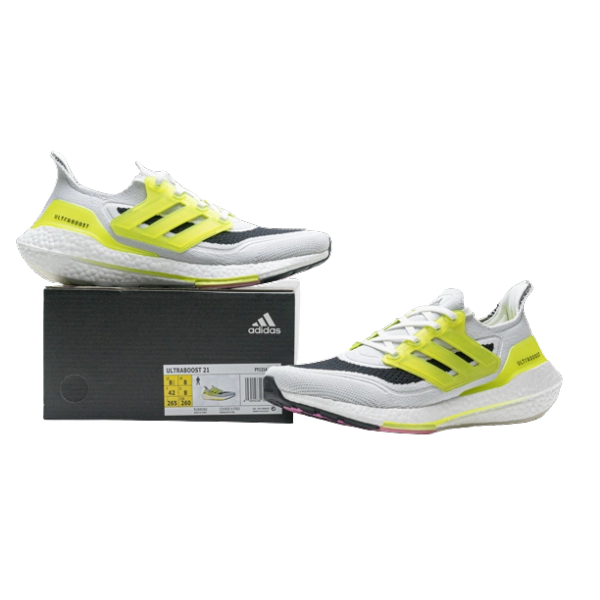 Adidas Ultra Boost 21 White Volt FY1214