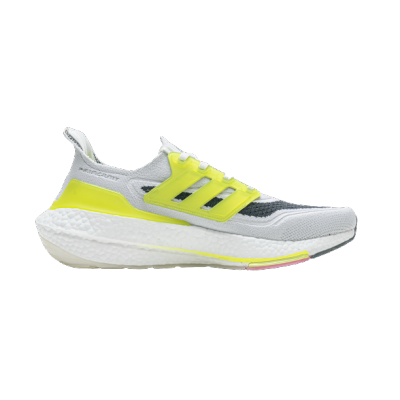 Adidas Ultra Boost 21 White Volt FY1214