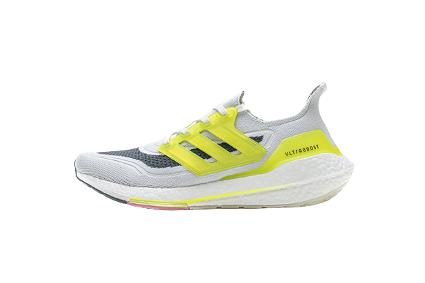 Adidas Ultra Boost 21 White Volt FY1214
