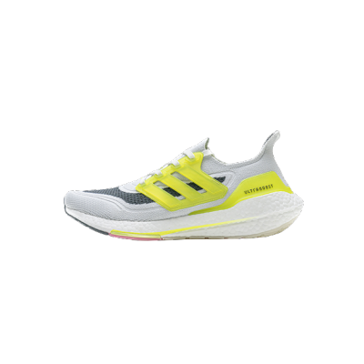 Adidas Ultra Boost 21 White Volt FY1214