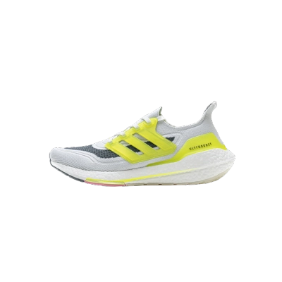 Adidas Ultra Boost 21 White Volt FY1214