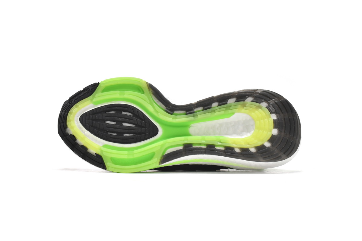 Adidas Ultra Boost 22 Core Black Solar Green  GX6640