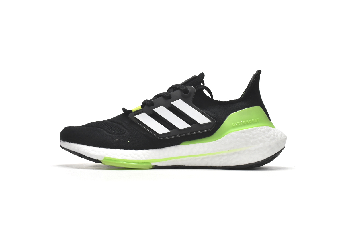 Adidas Ultra Boost 22 Core Black Solar Green  GX6640