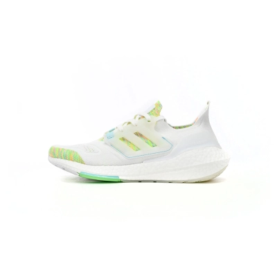 Adidas Ultra Boost 22 White Bliss Blue Solar Green GX5913