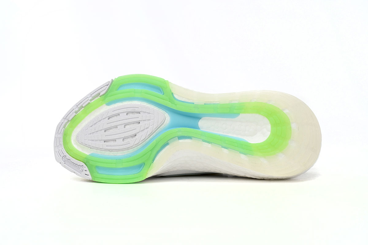 Adidas Ultra Boost 22 White Bliss Blue Solar Green GX5913