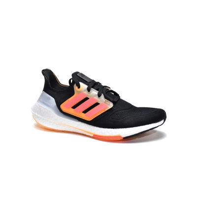 Adidas Ultra Boost 22 Black Turbo Flash Orange GX5464