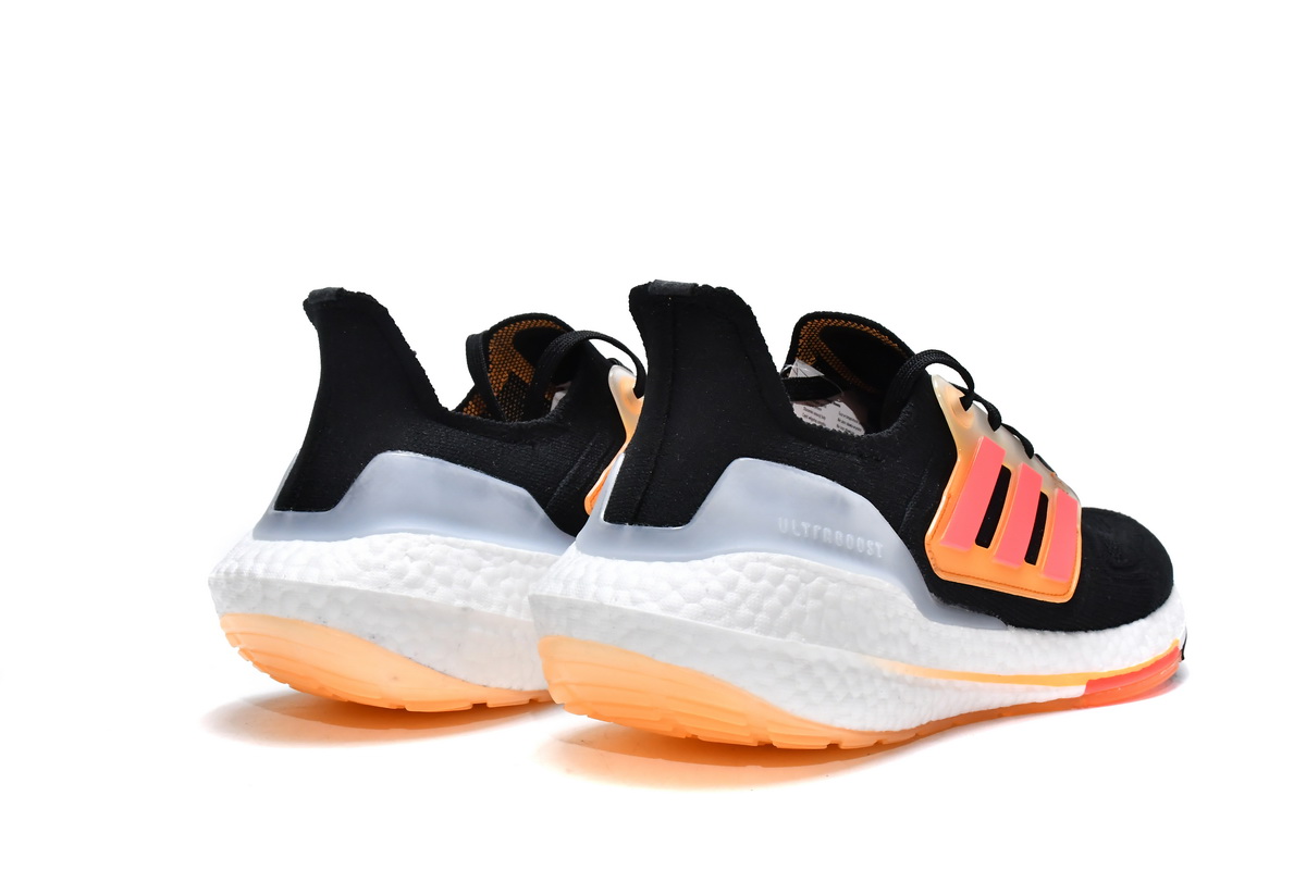 Adidas Ultra Boost 22 Black Turbo Flash Orange GX5464