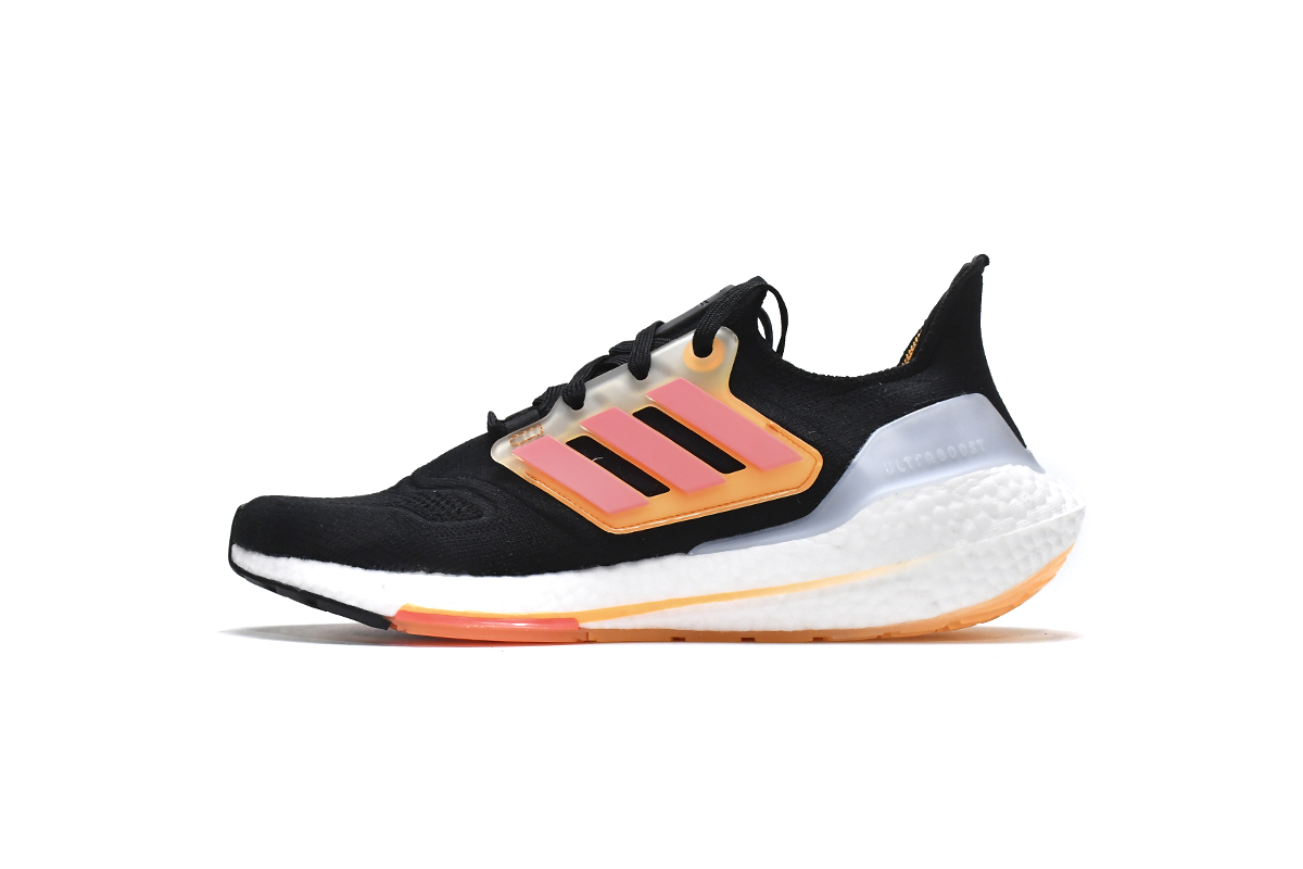 Adidas Ultra Boost 22 Black Turbo Flash Orange GX5464