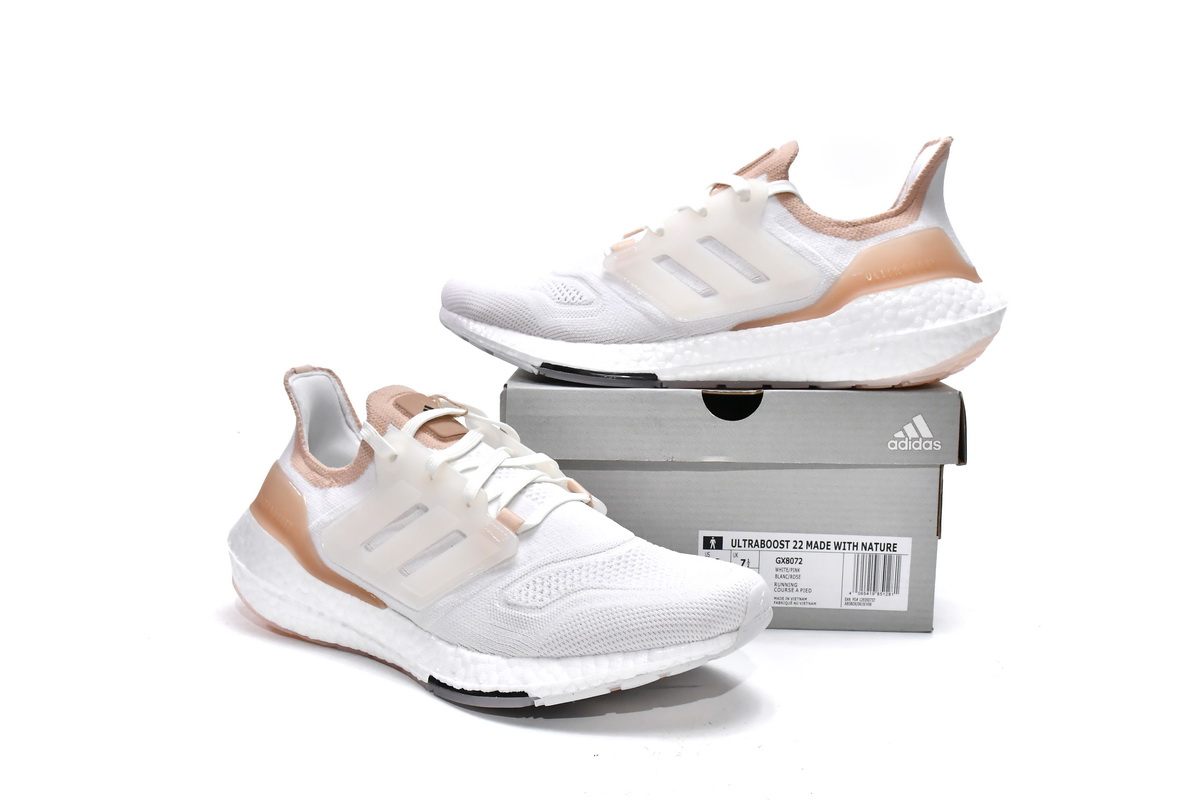 Adidas Ultra Boost 22 Made With Nature White Beige GX8072