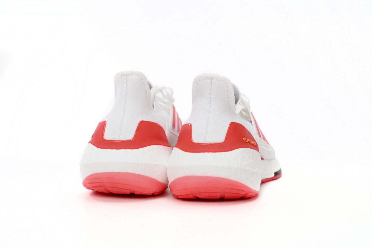 Adidas Ultra Boost 22 White Vivid Red HP2485