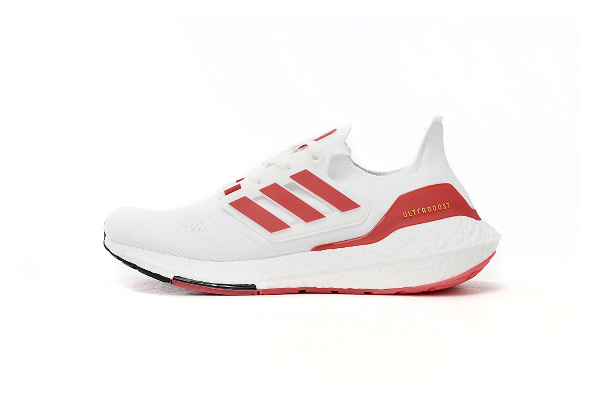 Adidas Ultra Boost 22 White Vivid Red HP2485