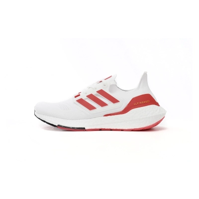 Adidas Ultra Boost 22 White Vivid Red HP2485