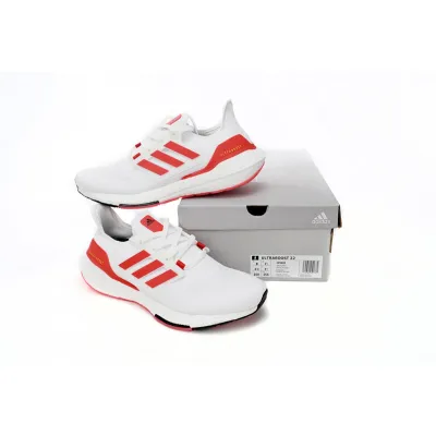 Adidas Ultra Boost 22 White Vivid Red HP2485