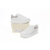 Alexander McQueen Oversized White Light Grey Croc 625162WHZ4K9419