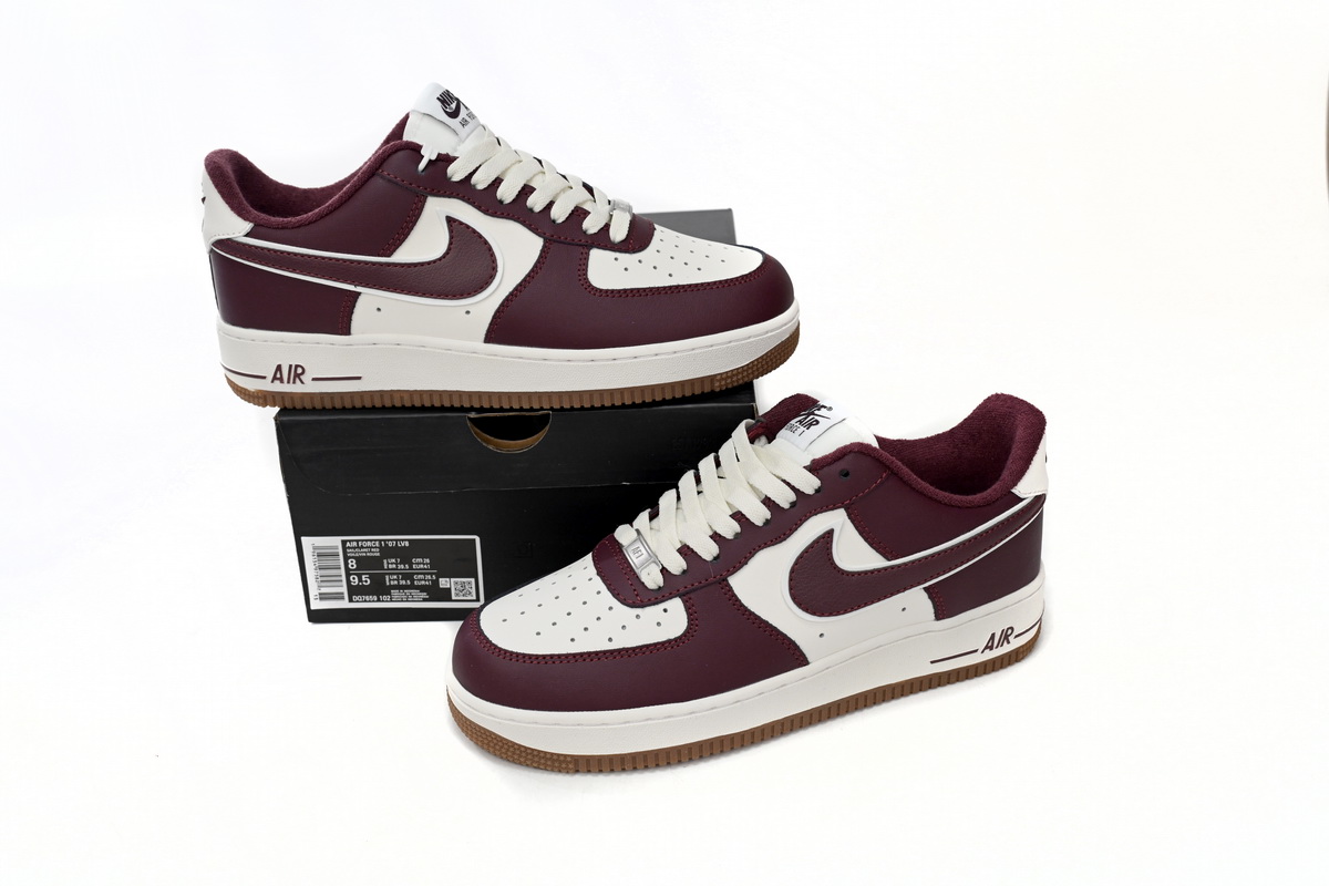 Nike Air Force 1 Low College Pack Night Maroon DQ7659-102