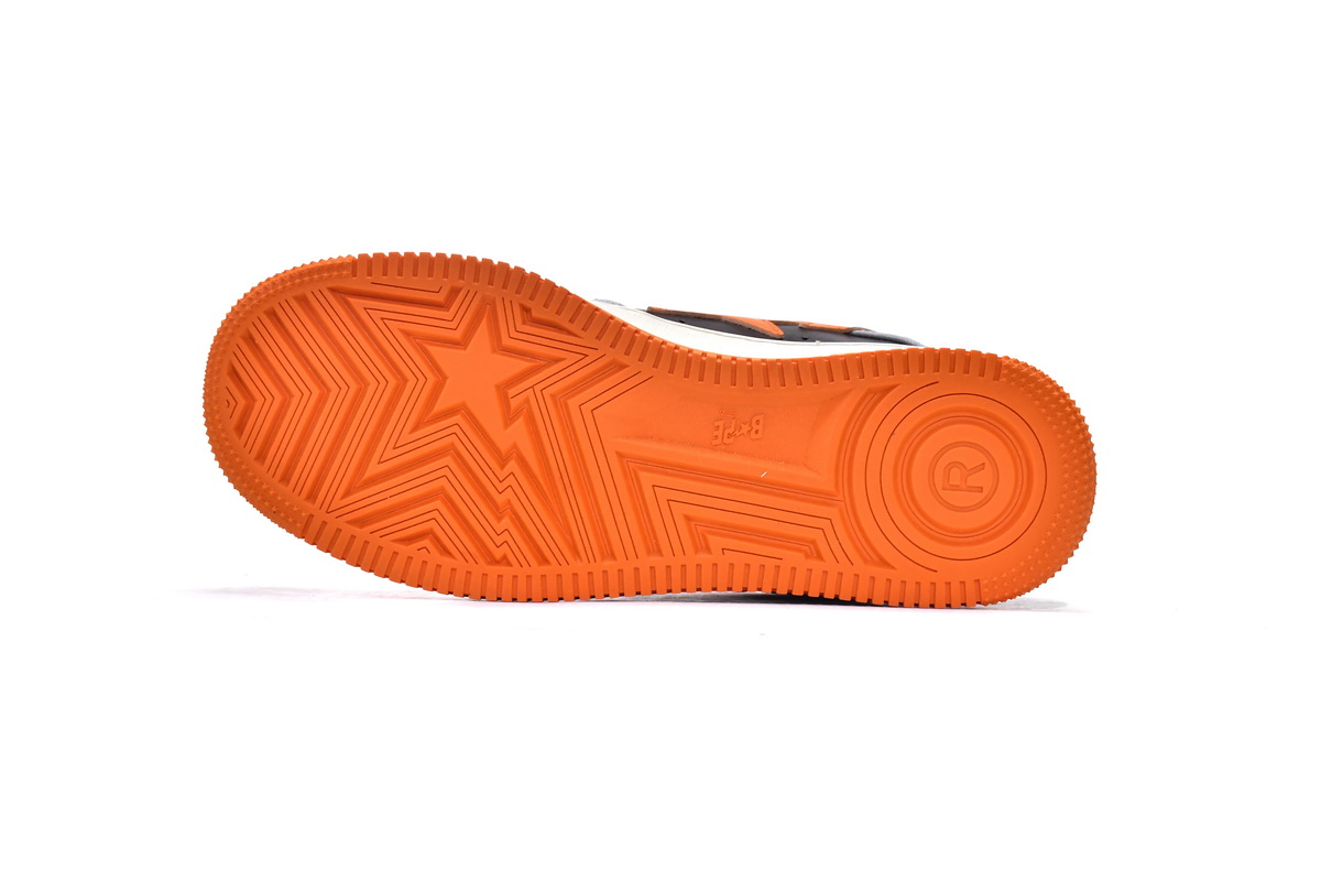 A Bathing Ape Bape Sta Low Grey Orange 001FWH701002_ORG_A / 1H70-291-002