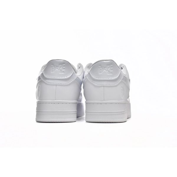 A Bathing Ape Bape Sta Low M2 White Leather (2020) 1G80191007-WHT