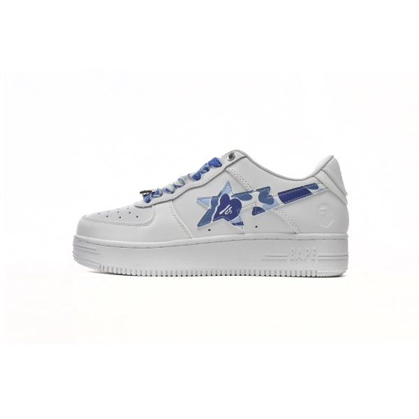 A Bathing Ape Bape Sta Low White ABC Camo Blue (2021) 1H20191045-BLU