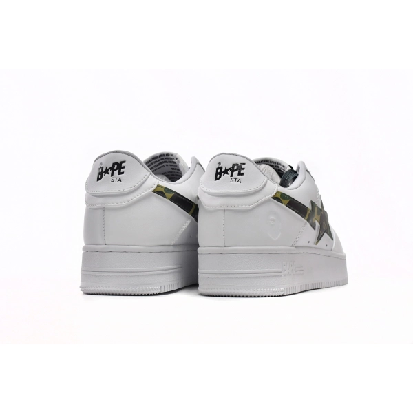 A Bathing Ape Bape Sta Low White ABC Camo Green (2021) 1H20191045-GRN