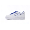 A Bathing Ape Bape Sta Patent Leather White Blue 1J30-191-017/1J30-291-017