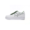 A Bathing Ape Bape Sta Patent Leather White Green 1J30-191-017/1J30-291-017