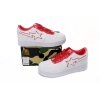 A Bathing Ape Bape Sta Patent Leather White Red 1J30-191-017/1J30-291-017