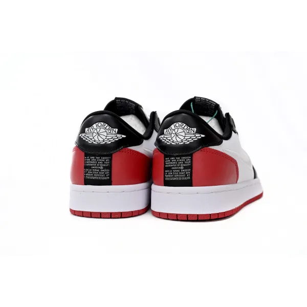 Jordan 1 Retro Low Slip Black Toe AV3918-102