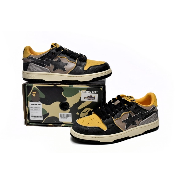 A Bathing Ape Bape SK8 Sta Vintage Black Yellow 1120-291-021
