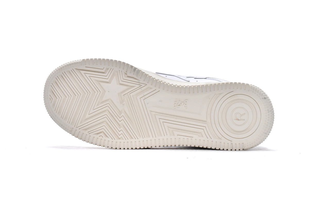 A Bathing Ape Bape Sta Black White Silver 1H70-191-022