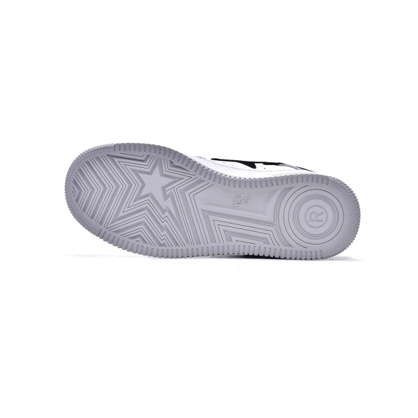 A Bathing Ape Bape Sta Low Grey Black 001FWH701002_WHT_A / 1H70-291-002