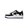 A Bathing Ape Bape Sta Patent Leather Black White 1I70-291-001/1I70-191-002
