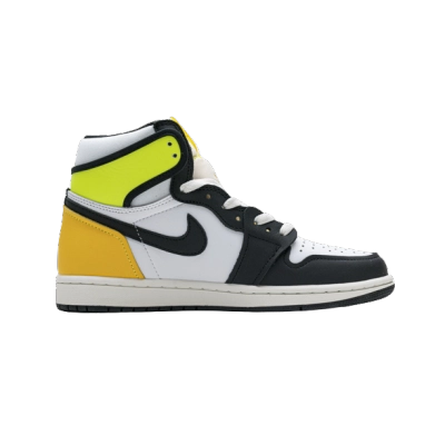 Jordan 1 Retro High White Black Volt University Gold 555088-118