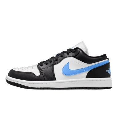 Jordan 1 Low Black University Blue White  DC0774-041
