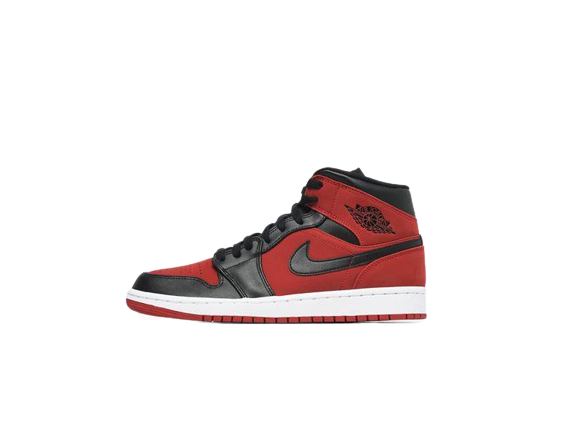 Jordan 1 Mid Gym Red Black 554724-610