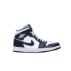 Jordan 1 Mid White Metallic Gold Obsidian 554724-174