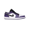 Jordan 1 Low Court Purple White 553558-500