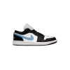 Jordan 1 Low Black University Blue White  DC0774-041