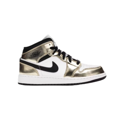 Jordan 1 Mid Metallic Gold Black White  DC1420-700
