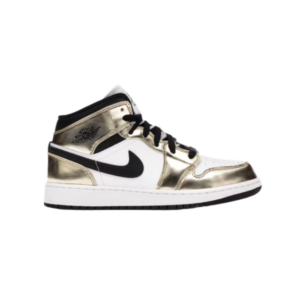 Jordan 1 Mid Metallic Gold Black White  DC1420-700