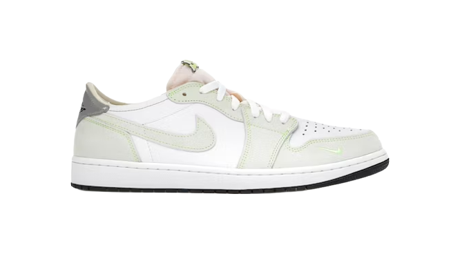 Jordan 1 Retro Low White Ghost Green Black DM7837-103