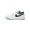 Jordan 1 Low White Lucky Green Tumbled Leather  553560-129
