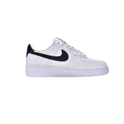 Nike Air Force 1 Low '07 Essential White Black Gold Mini Swoosh CZ0270-102