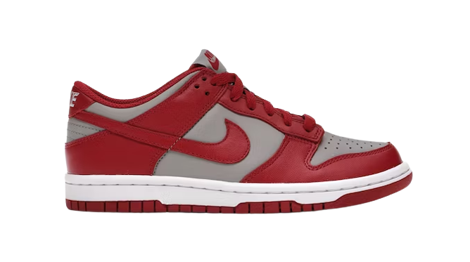 Nike Dunk Low Retro Medium Grey Varsity Red UNLV (GS) (2021) CW1590-002（SB batch）