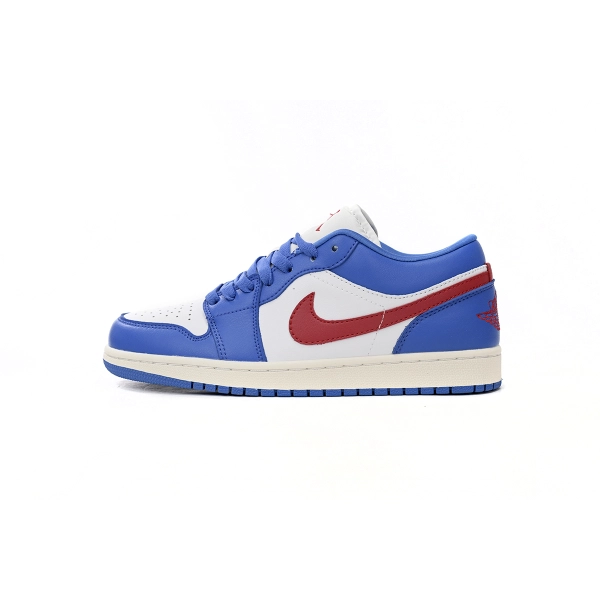 Jordan 1 Low Sport Blue Gym Red  DCO774-416 