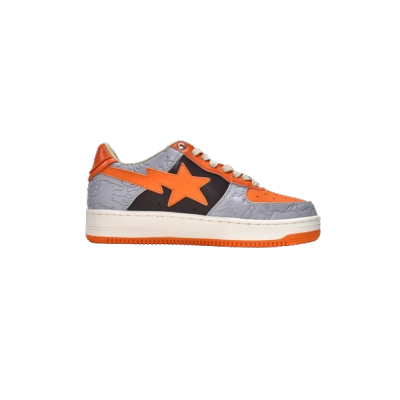 A Bathing Ape Bape Sta Low Grey Orange 001FWH701002_ORG_A / 1H70-291-002