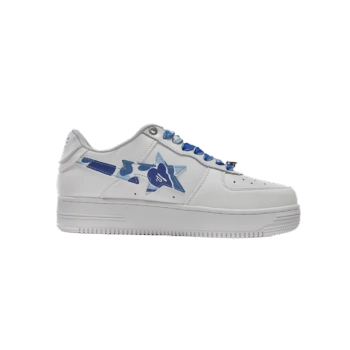 A Bathing Ape Bape Sta Low White ABC Camo Blue (2021) 1H20191045-BLU