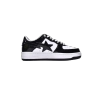 A Bathing Ape Bape Sta Patent Leather Black White 1I70-291-001/1I70-191-002