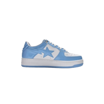 A Bathing Ape Bape Sta Patent Leather Blue White 1M70-191-001