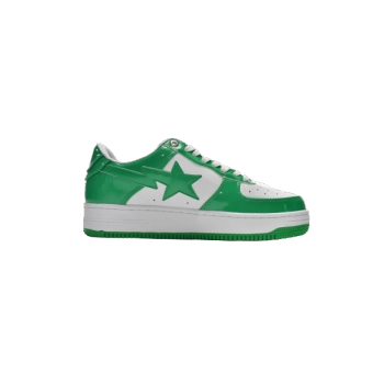 A Bathing Ape Bape Sta Patent Leather Green White 1I70-291-001/1I70-191-002